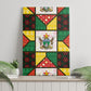 Zimbabwe Christmas Canvas Wall Art Patchwork Style