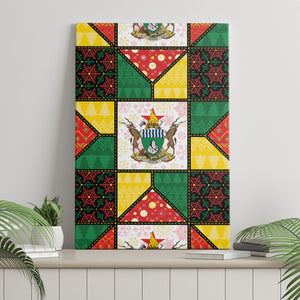 Zimbabwe Christmas Canvas Wall Art Patchwork Style