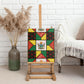 Zimbabwe Christmas Canvas Wall Art Patchwork Style