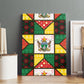 Zimbabwe Christmas Canvas Wall Art Patchwork Style