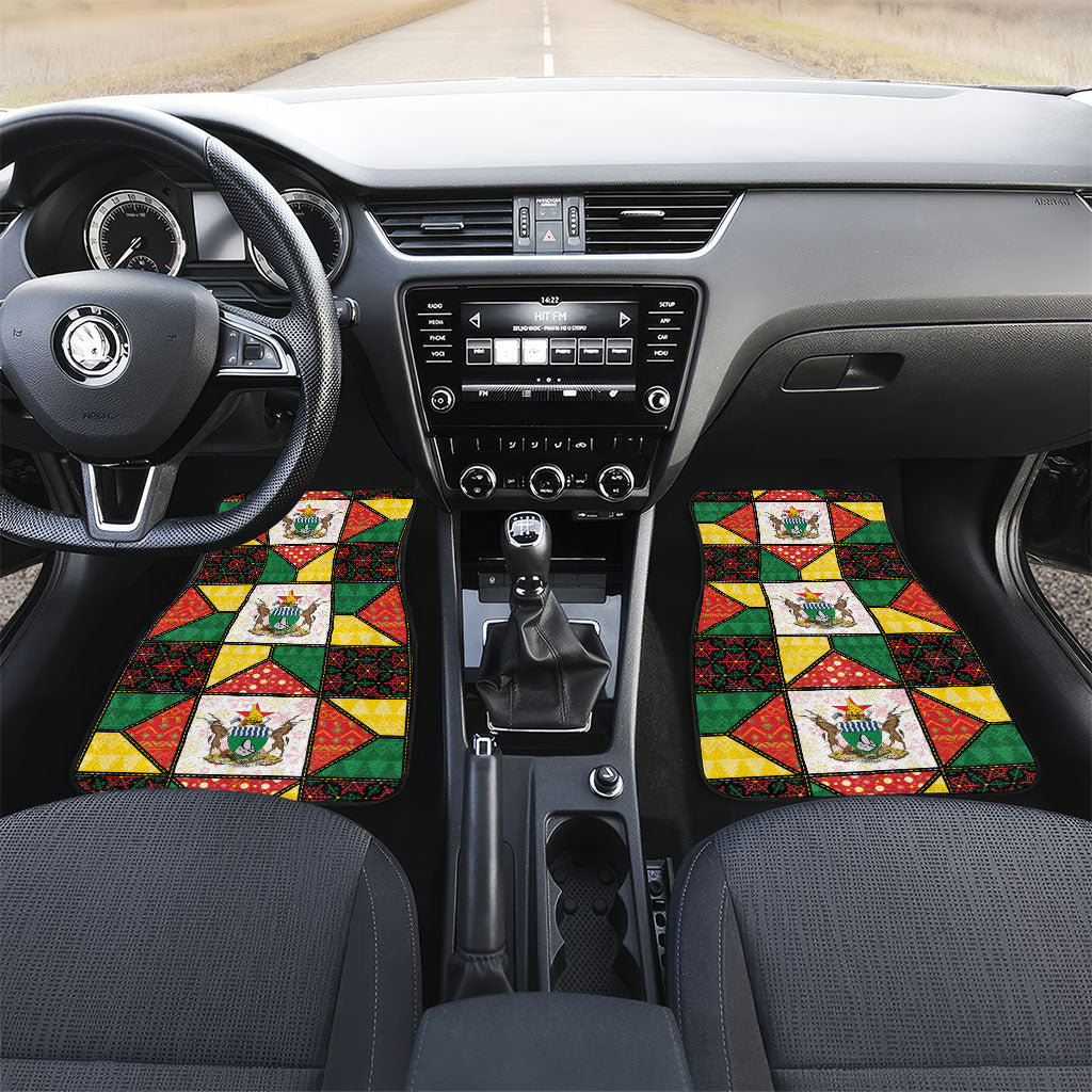 Zimbabwe Christmas Car Mats Patchwork Style