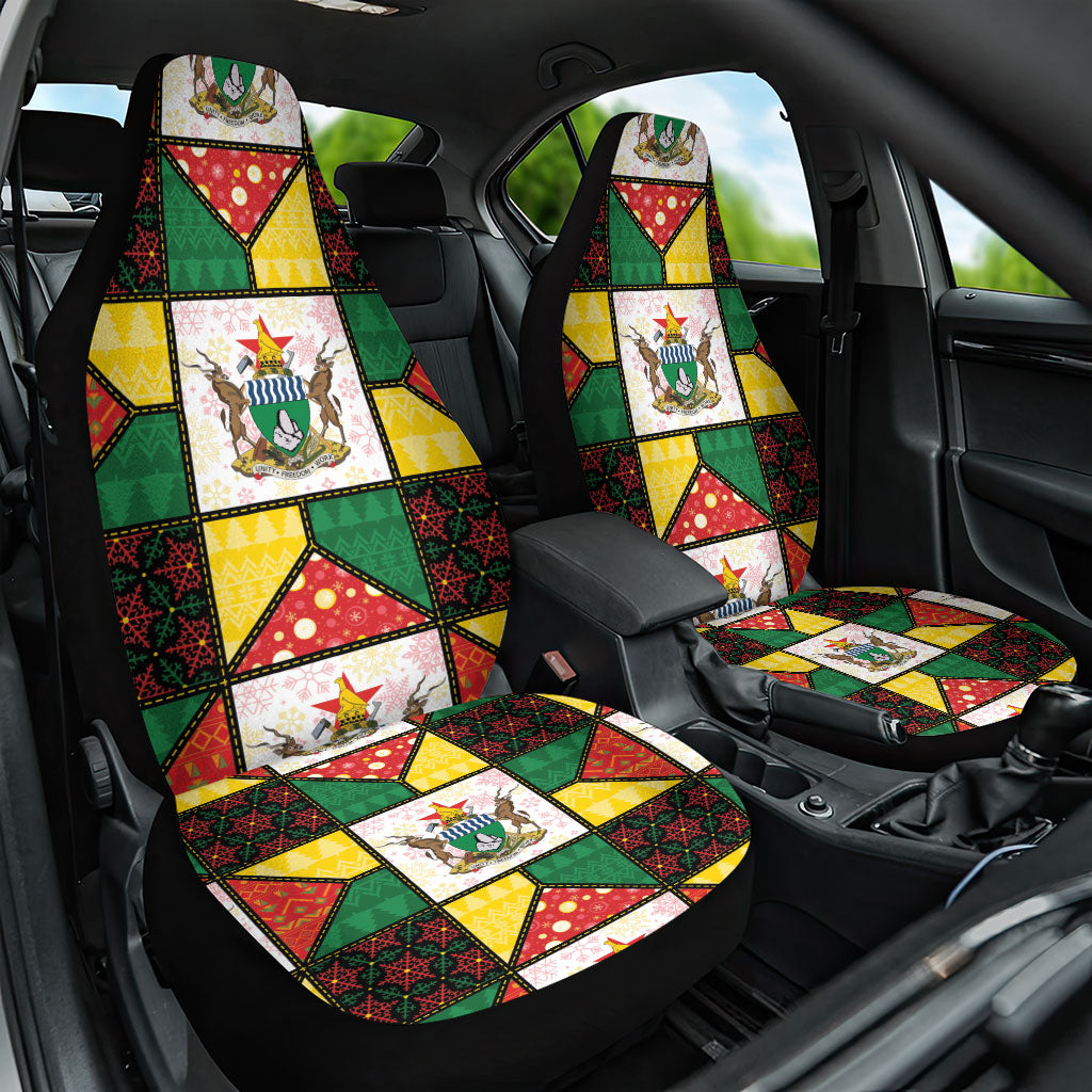 Zimbabwe Christmas Car Seat Cover Patchwork Style