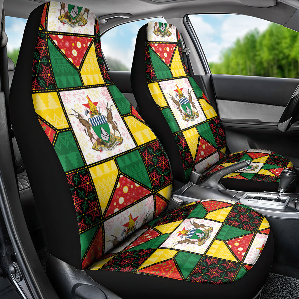 Zimbabwe Christmas Car Seat Cover Patchwork Style