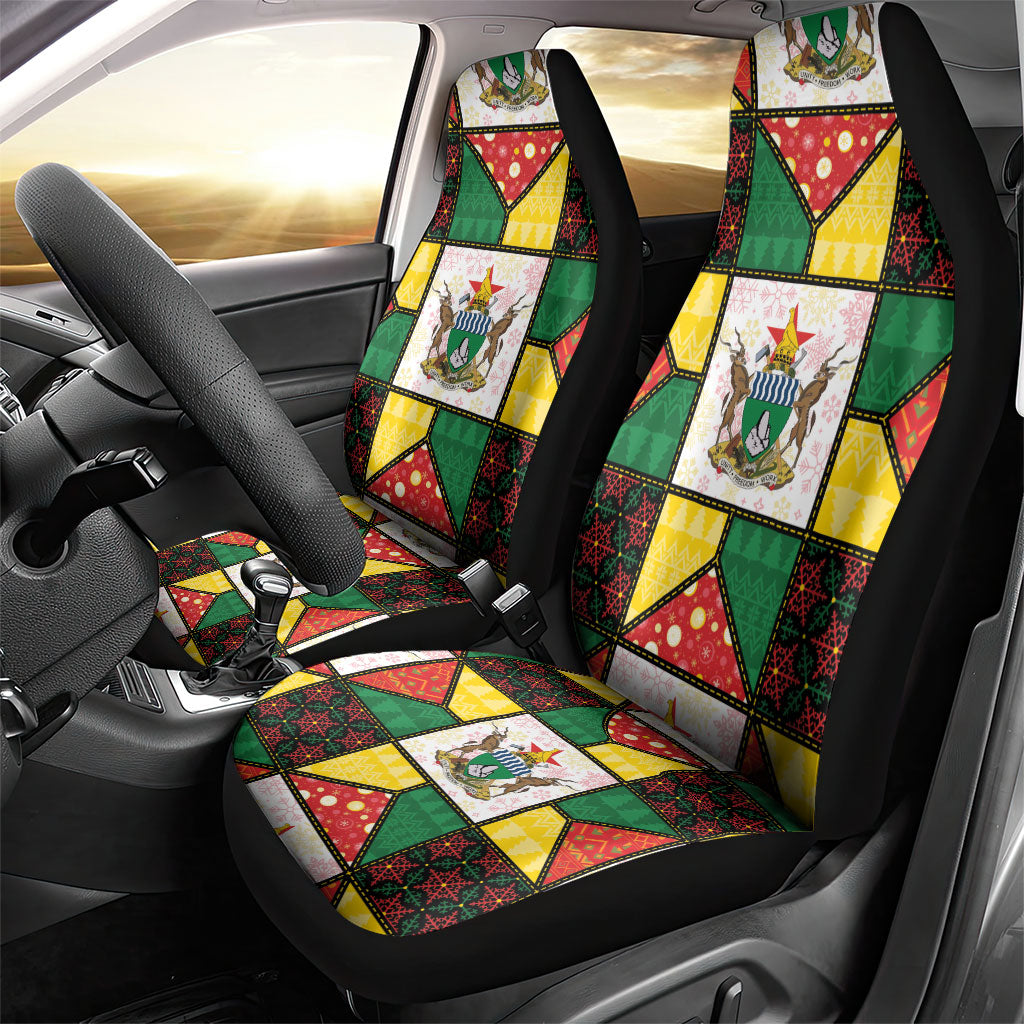 Zimbabwe Christmas Car Seat Cover Patchwork Style