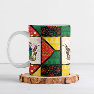 Zimbabwe Christmas Ceramic Mug Patchwork Style
