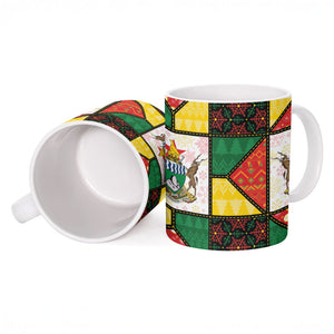 Zimbabwe Christmas Ceramic Mug Patchwork Style