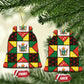 Zimbabwe Christmas Ceramic Ornament Patchwork Style