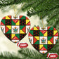 Zimbabwe Christmas Ceramic Ornament Patchwork Style