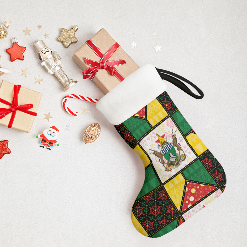 Zimbabwe Christmas Stocking Patchwork Style