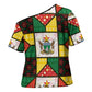 Zimbabwe Christmas Cross Shoulder Shirt Patchwork Style