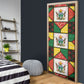 Zimbabwe Christmas Door Cover Patchwork Style