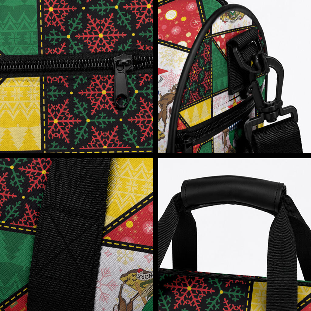Zimbabwe Christmas Duffle Bag Patchwork Style