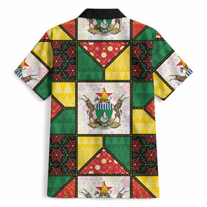 Zimbabwe Christmas Hawaiian Shirt Patchwork Style