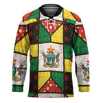 Zimbabwe Christmas Hockey Jersey Patchwork Style