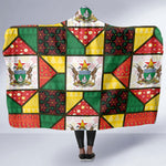 Zimbabwe Christmas Hooded Blanket Patchwork Style