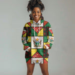 Zimbabwe Christmas Hoodie Dress Patchwork Style