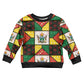 Zimbabwe Christmas Kid Ugly Christmas Sweater Patchwork Style