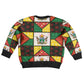 Zimbabwe Christmas Kid Ugly Christmas Sweater Patchwork Style