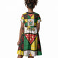 Zimbabwe Christmas Kid Short Sleeve Dress Patchwork Style