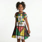 Zimbabwe Christmas Kid Short Sleeve Dress Patchwork Style