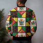 Zimbabwe Christmas Ugly Christmas Sweater Patchwork Style