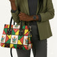 Zimbabwe Christmas Leather Bag Patchwork Style