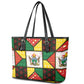 Zimbabwe Christmas Leather Tote Bag Patchwork Style