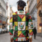 Zimbabwe Christmas Long Sleeve Button Shirt Patchwork Style