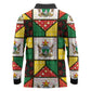 Zimbabwe Christmas Long Sleeve Polo Shirt Patchwork Style