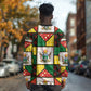 Zimbabwe Christmas Long Sleeve Shirt Patchwork Style