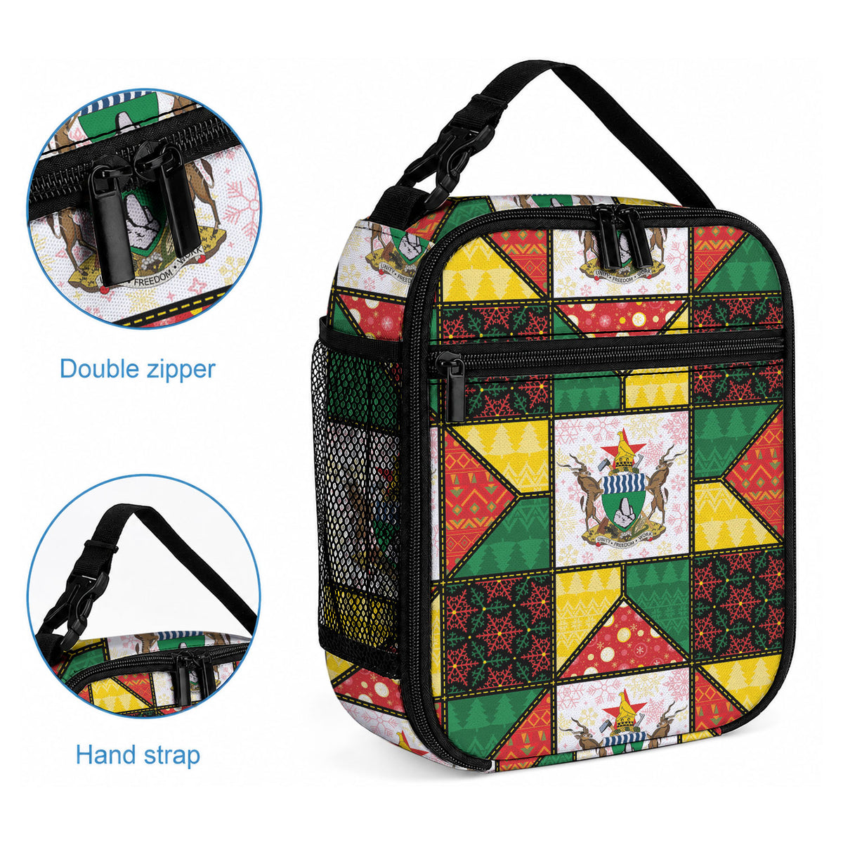Zimbabwe Christmas Lunch Bag Patchwork Style