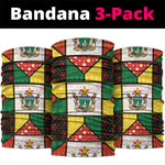 Zimbabwe Christmas Neck Gaiter Patchwork Style
