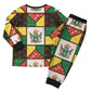Zimbabwe Christmas Pajama Set Patchwork Style
