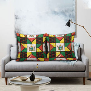 Zimbabwe Christmas Pillow Cover Patchwork Style