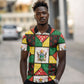 Zimbabwe Christmas Polo Shirt Patchwork Style