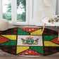 Zimbabwe Christmas Round Carpet Patchwork Style