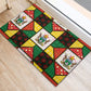 Zimbabwe Christmas Rubber Doormat Patchwork Style