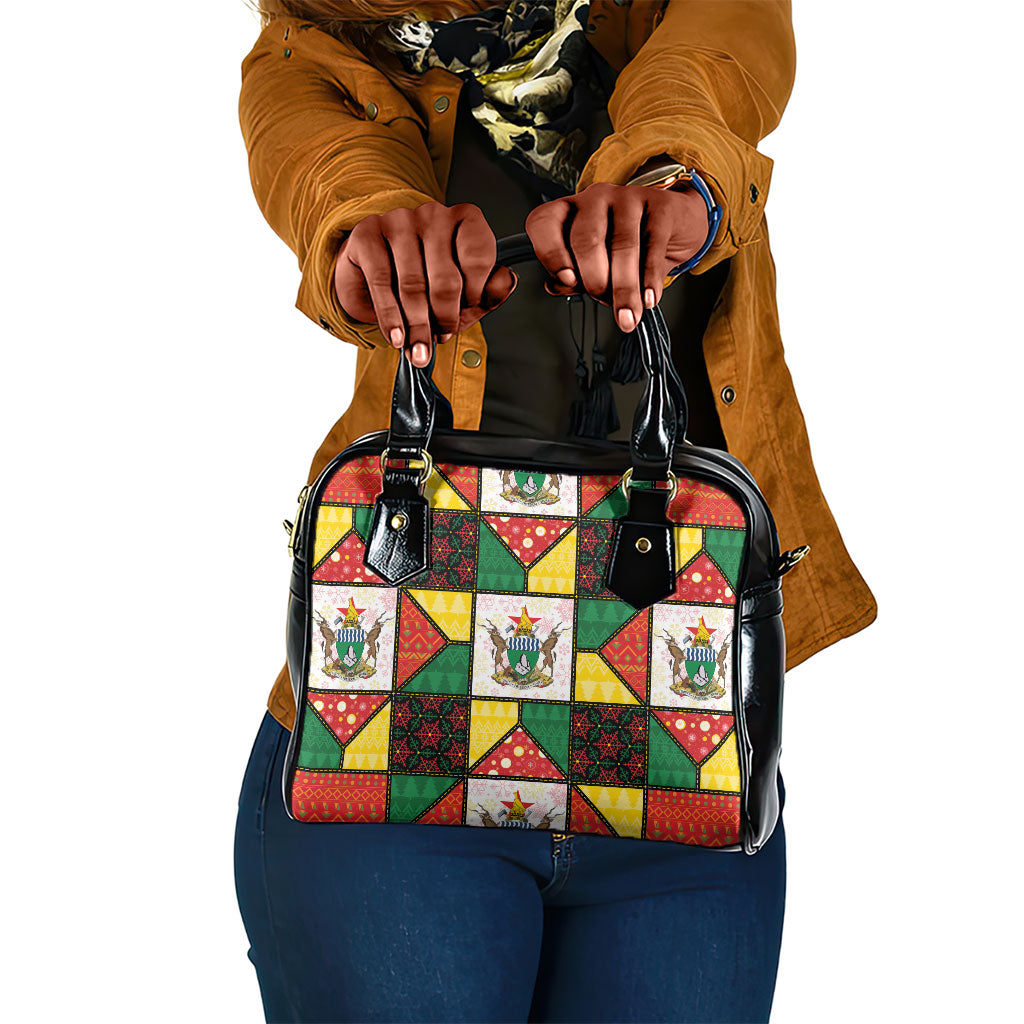 Zimbabwe Christmas Shoulder Handbag Patchwork Style