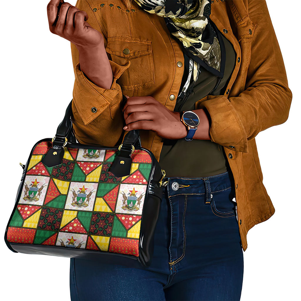 Zimbabwe Christmas Shoulder Handbag Patchwork Style