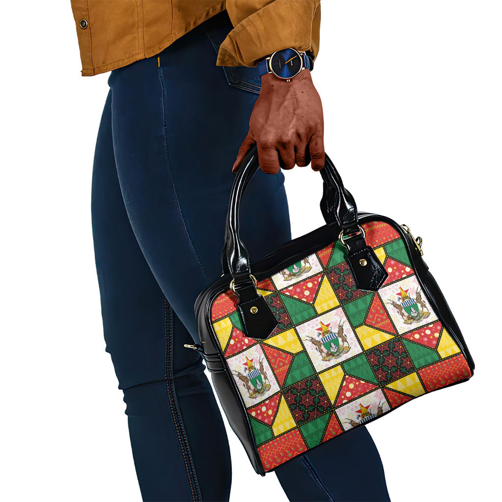 Zimbabwe Christmas Shoulder Handbag Patchwork Style