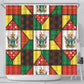 Zimbabwe Christmas Shower Curtain Patchwork Style