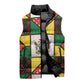 Zimbabwe Christmas Sleeveless Puffer Jacket Patchwork Style