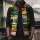Zimbabwe Christmas Sleeveless Puffer Jacket Patchwork Style