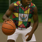 Zimbabwe Christmas Sleeveless Zip Hoodie Patchwork Style