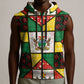 Zimbabwe Christmas Sleeveless Zip Hoodie Patchwork Style
