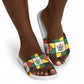 Zimbabwe Christmas Slide Sandals Patchwork Style