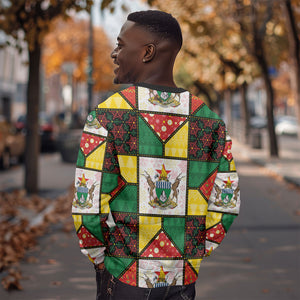 Zimbabwe Christmas Sweatshirt Patchwork Style