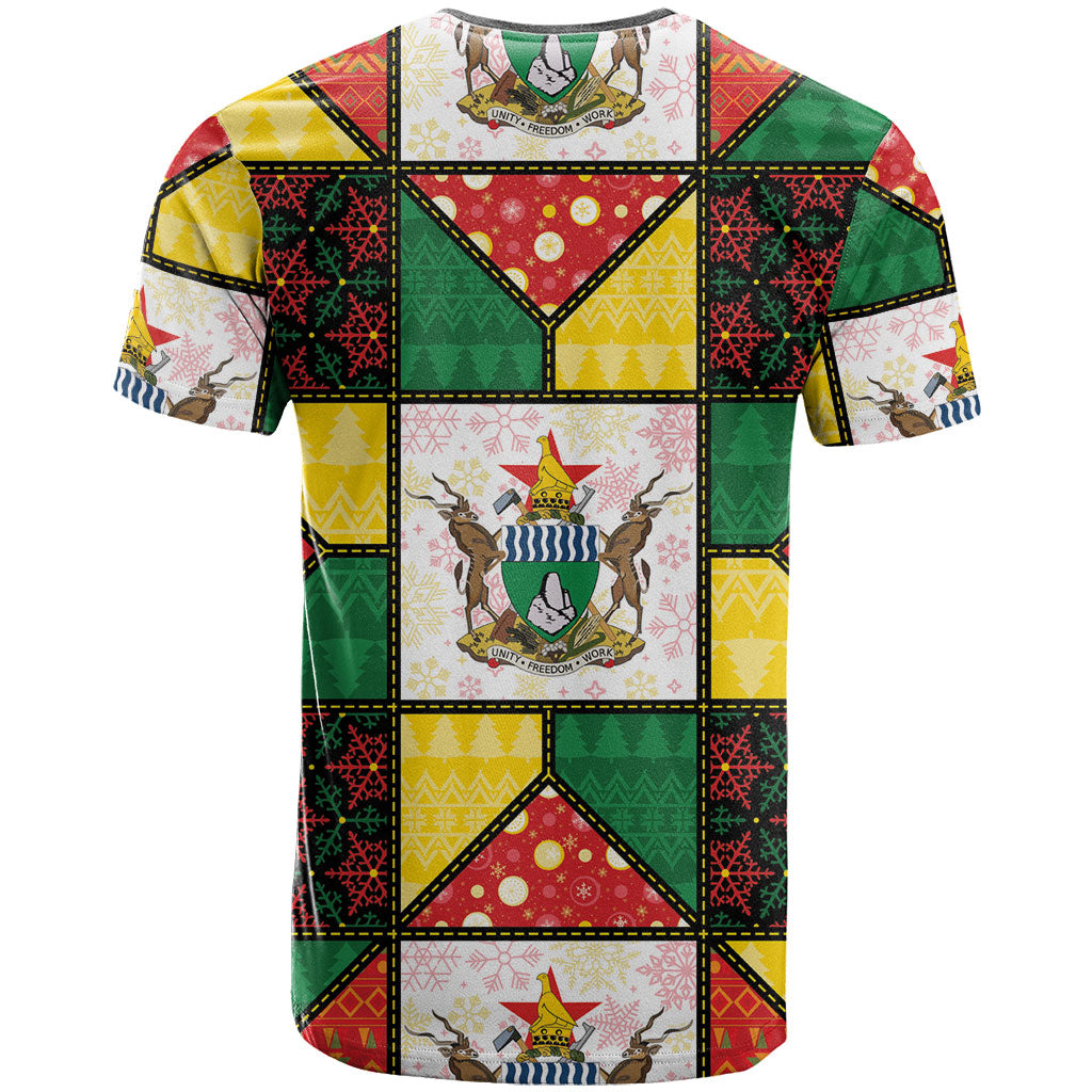 Zimbabwe Christmas T shirt Patchwork Style