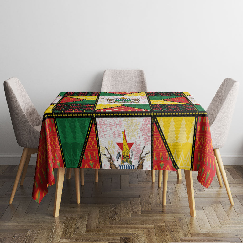 Zimbabwe Christmas Tablecloth Patchwork Style