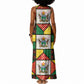 Zimbabwe Christmas Tank Maxi Dress Patchwork Style
